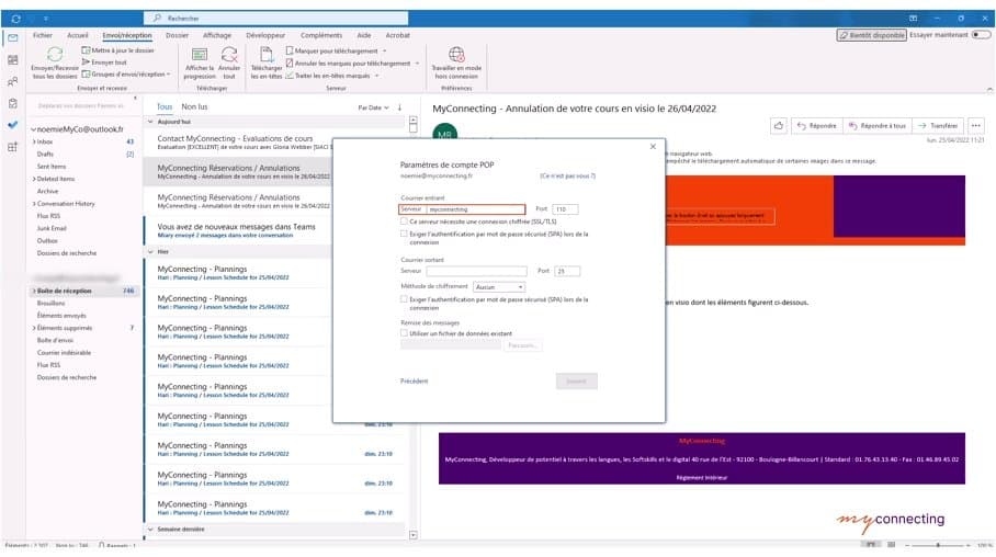 Capture d'écran — Série de 35 tutoriels interactifs Outlook